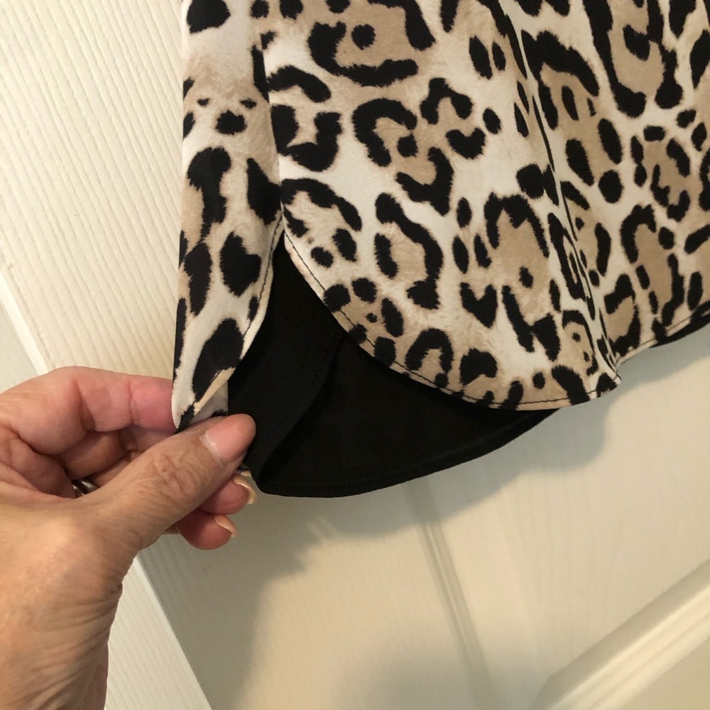 Chico's Leopard Print Tank Top - Black and Tan - Picture 2 of 2